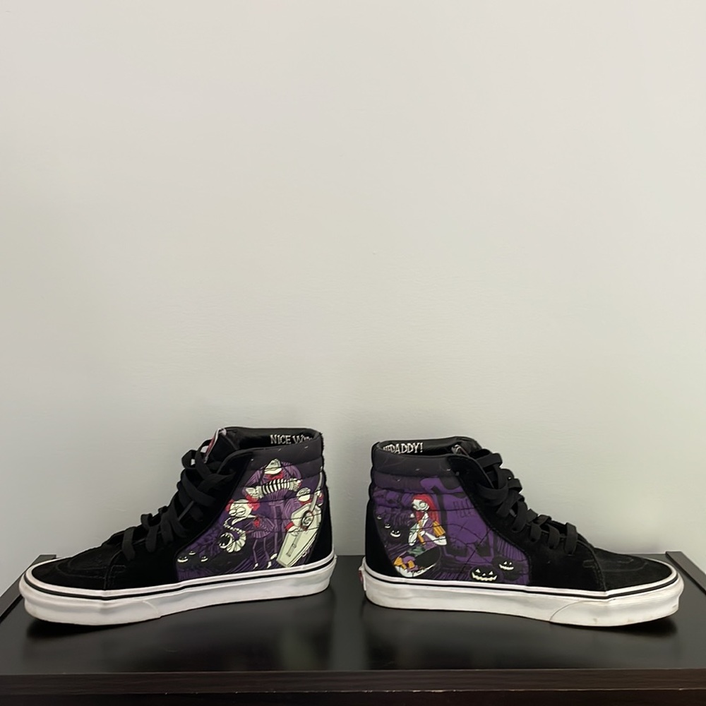 Vans Disney Nightmare Before Christmas Sk8-Hi Glow in the Dark Women 8